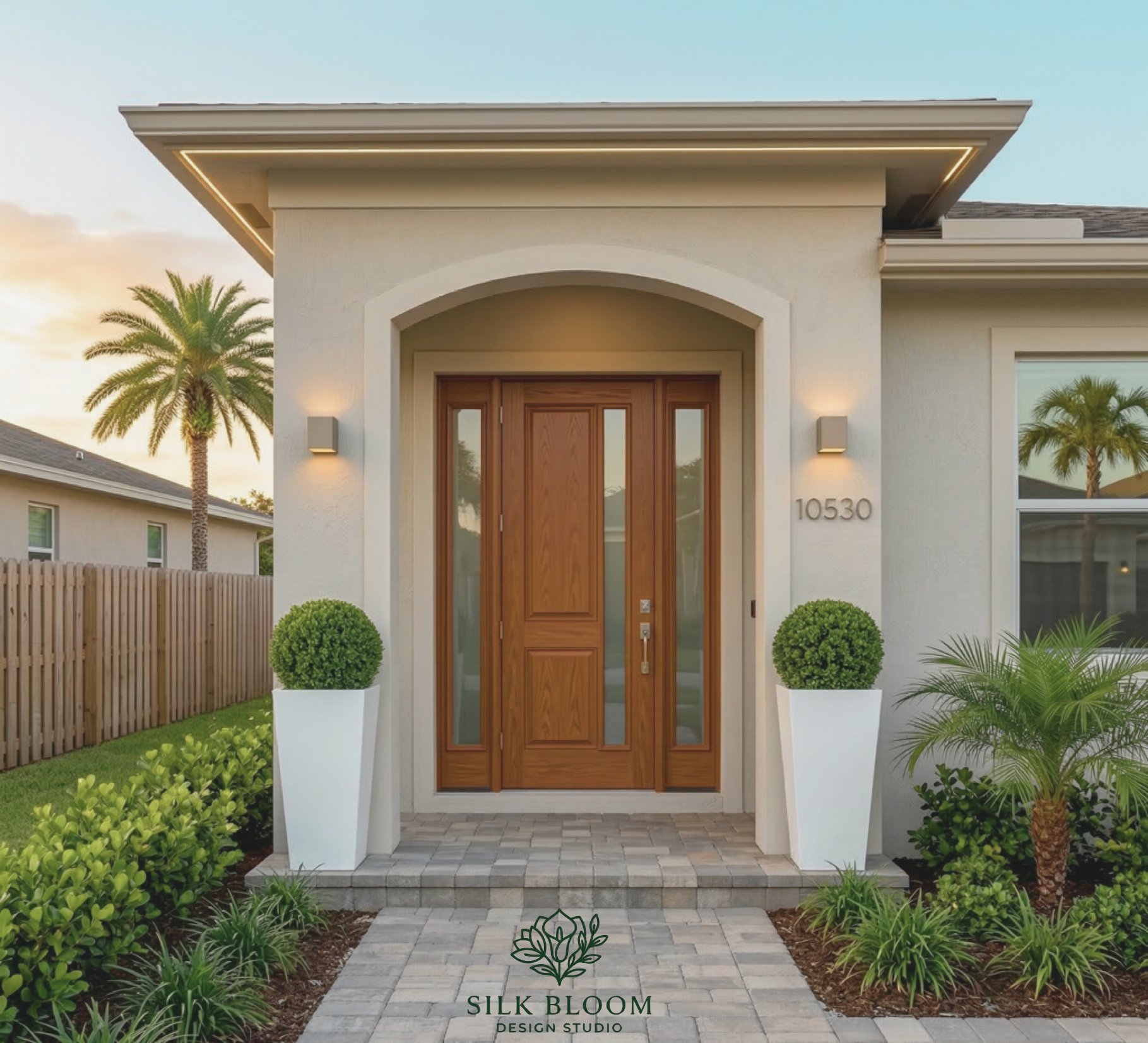 The Ball Topiary Entry Pair